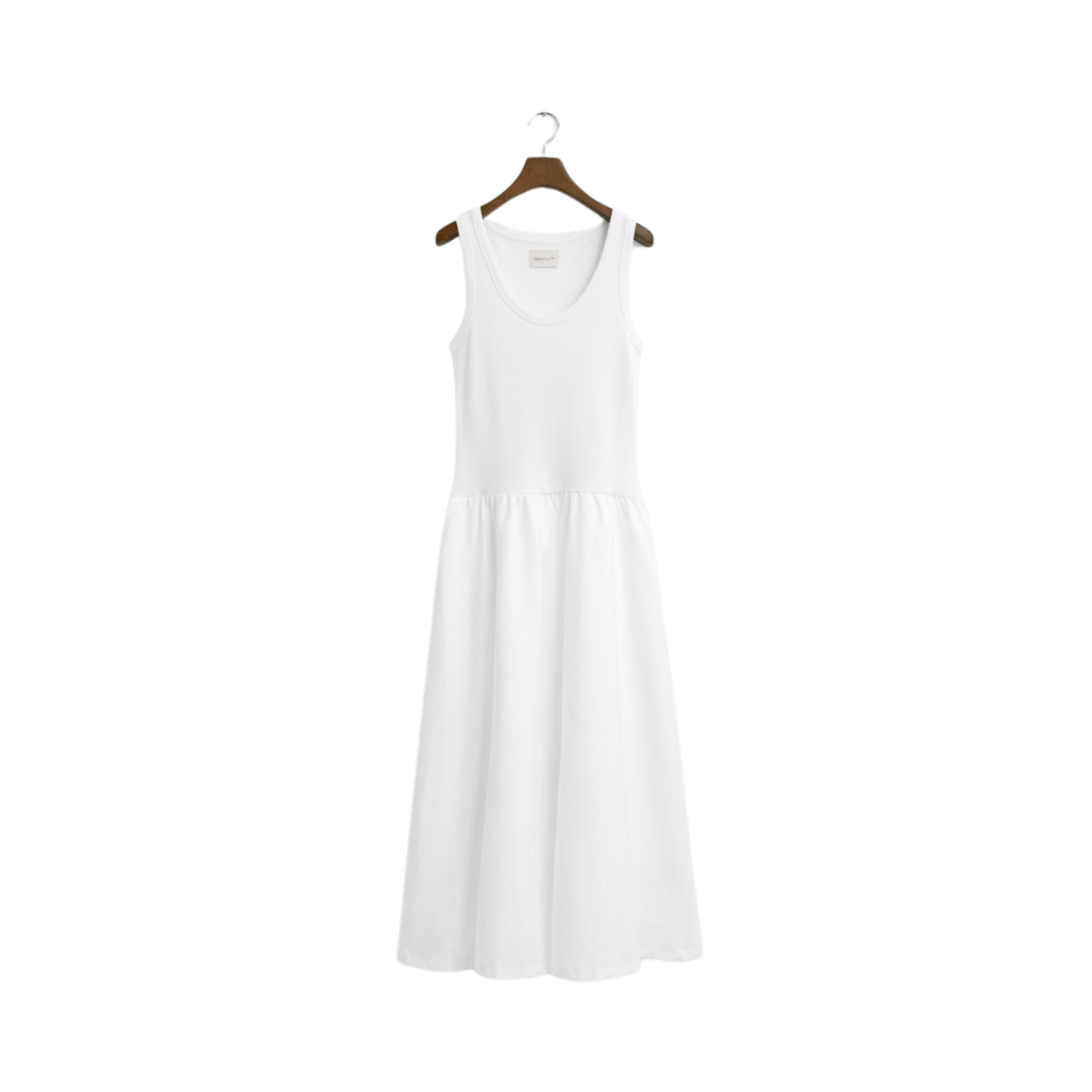 Jersey Woven Midi Dress - 110 WHITE