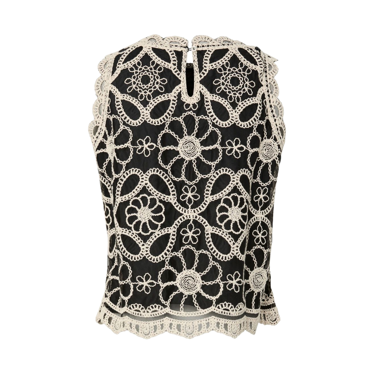 YASCilia Crochet Top - Black