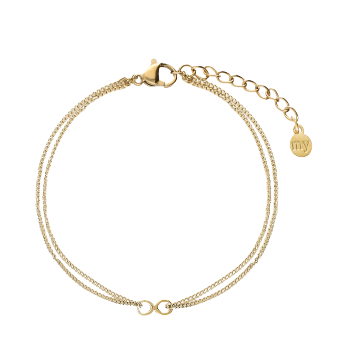 Forever Connected Double Bracelet - Gold