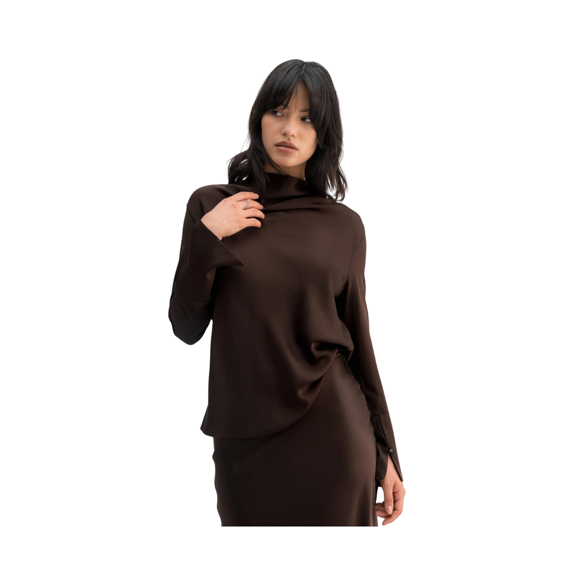 Ayumi Blouse - 36 Dark Brown