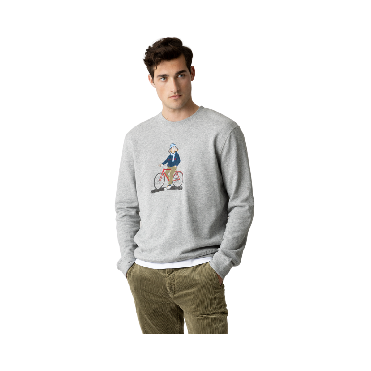 MMGLudvig Crew Sweat - Grey Melange