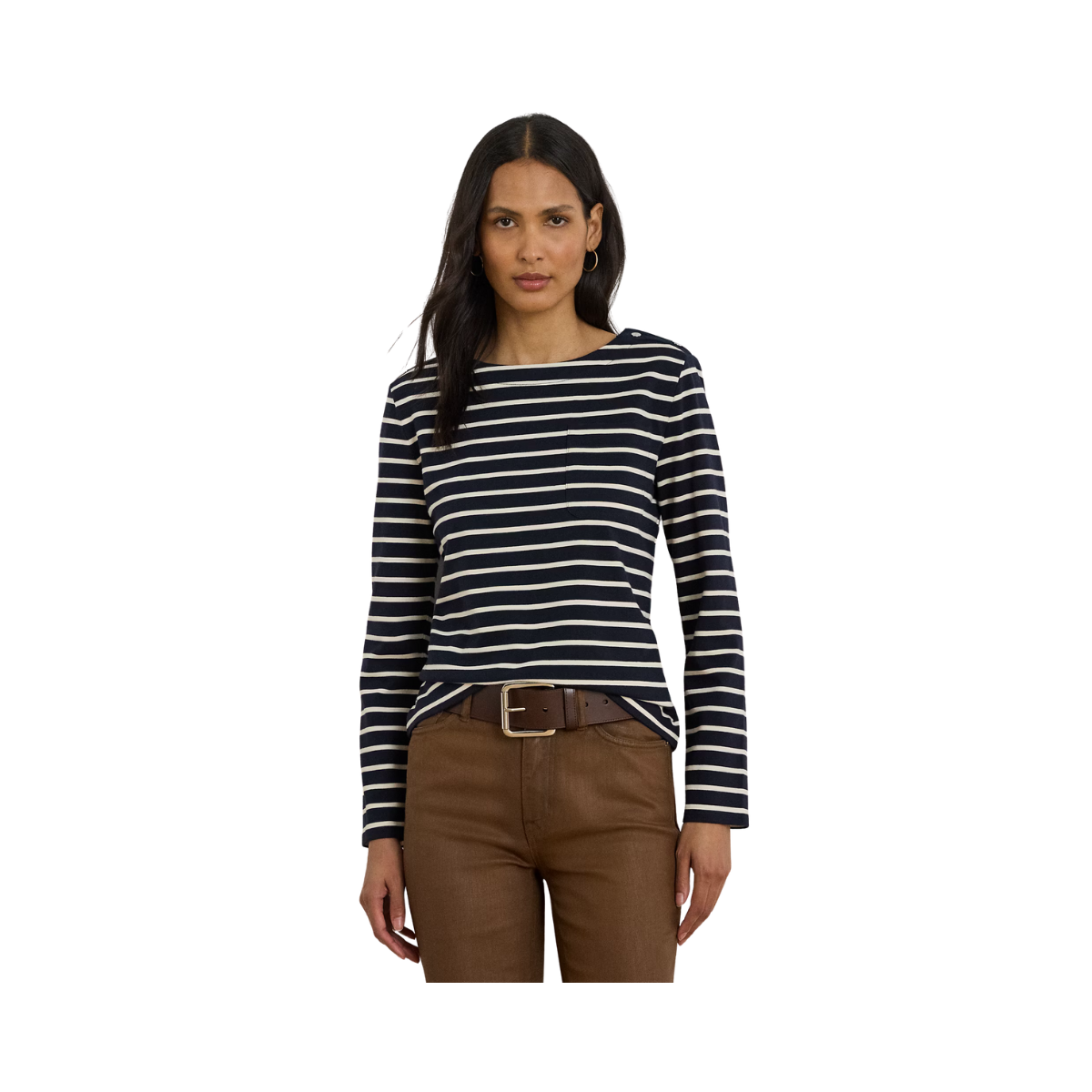 Crevan Pullover - Lauren Navy/Mascarpone Cream