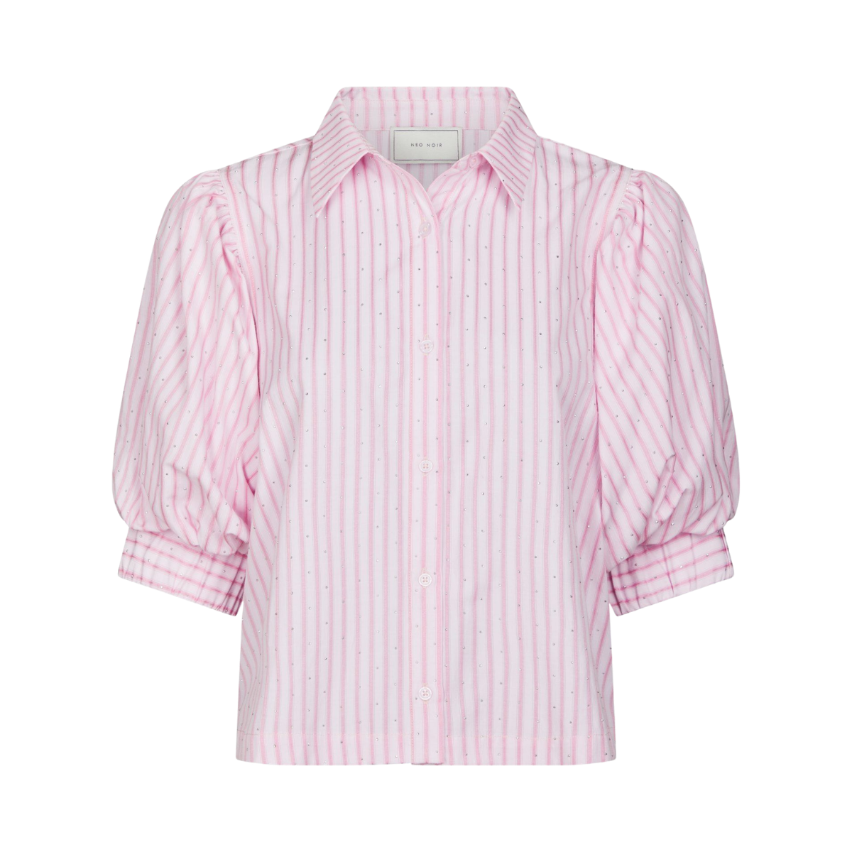 Etta Soft Stripe Stone Shirt - Light Pink