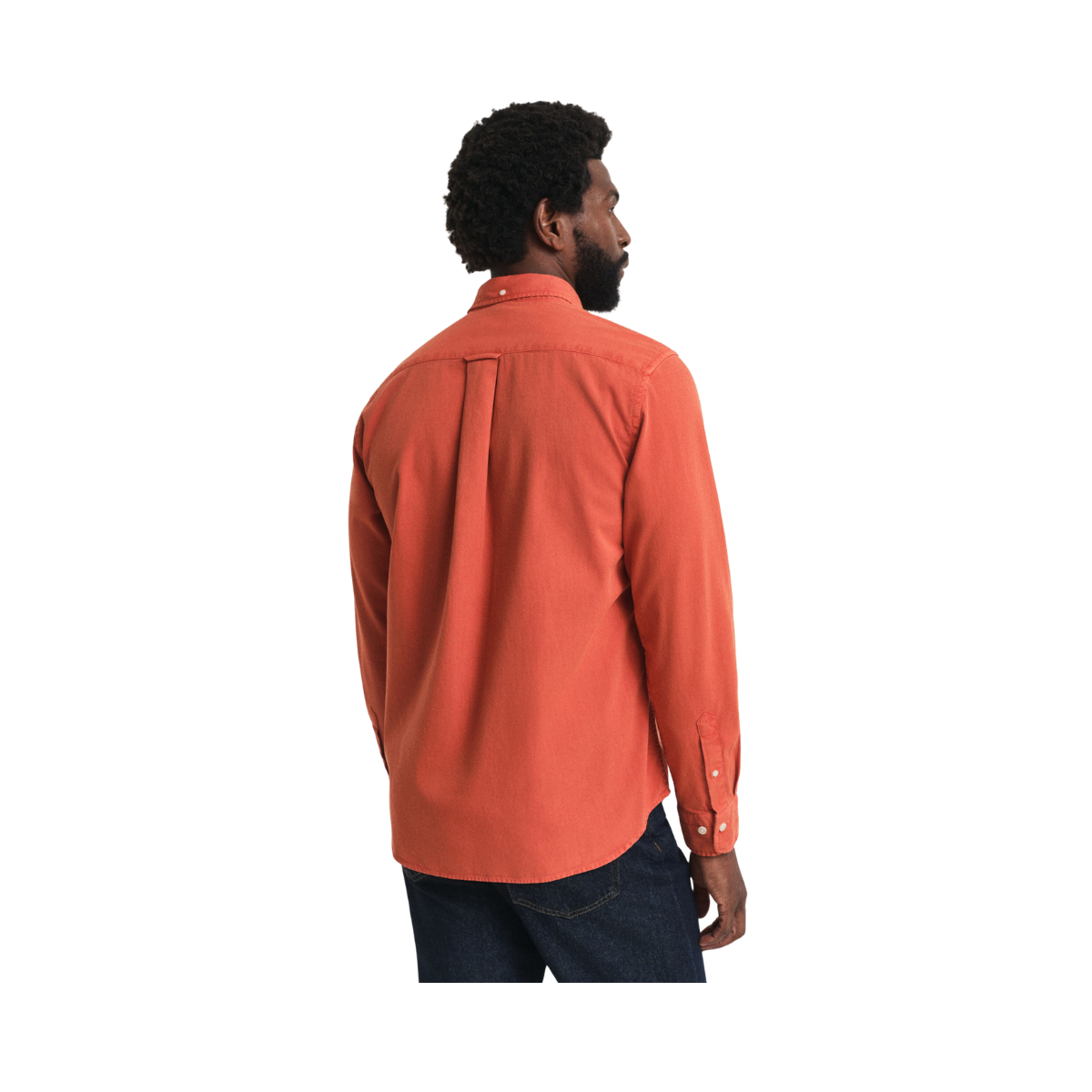Gmnt Dyed Twill Shirt - Deep Orange
