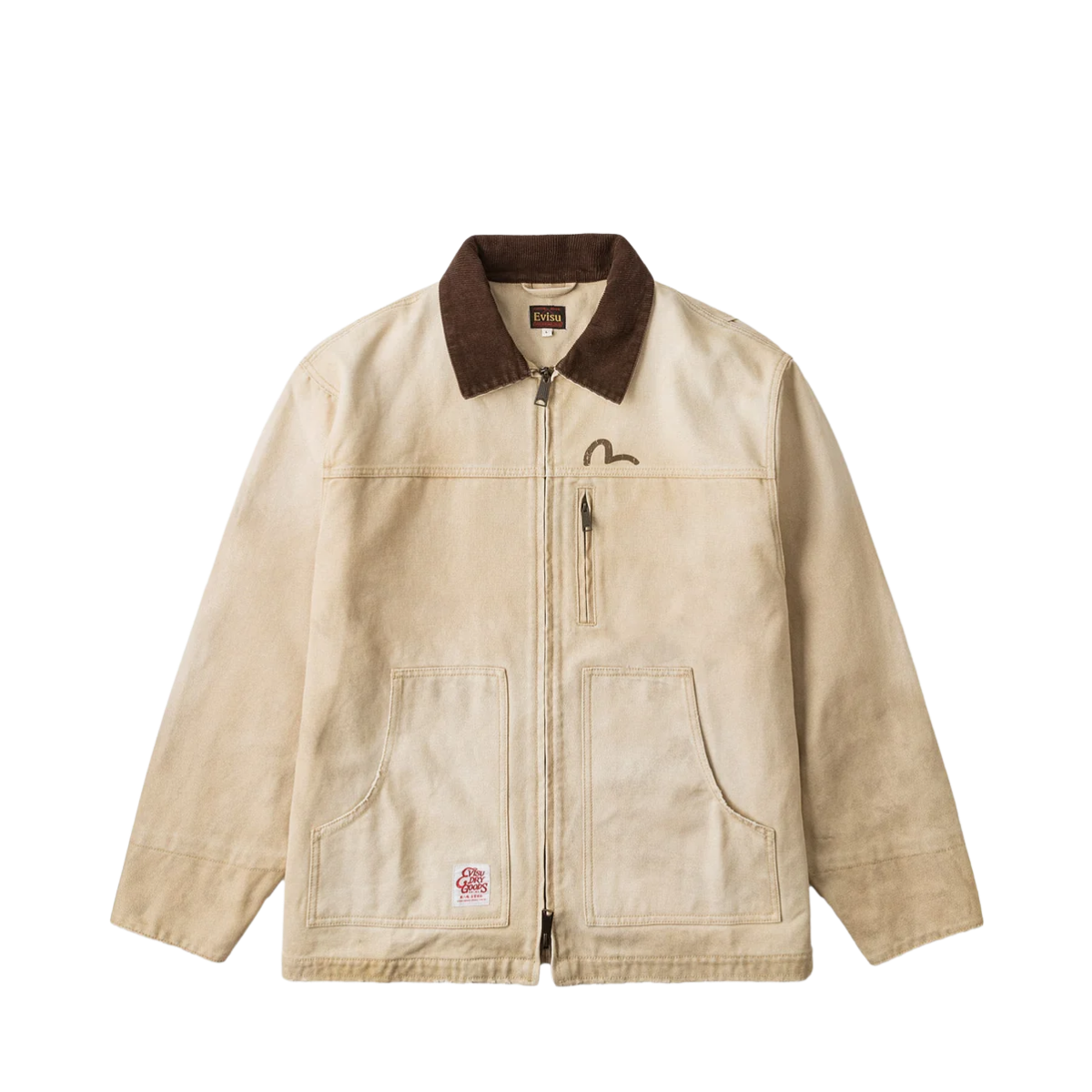 Vintage Canvas Coverall Jacket - BEIGE
