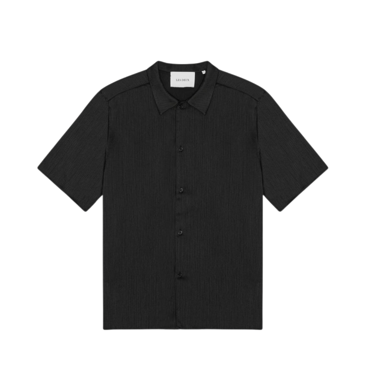Hector Plissé SS Shirt - 100 Black