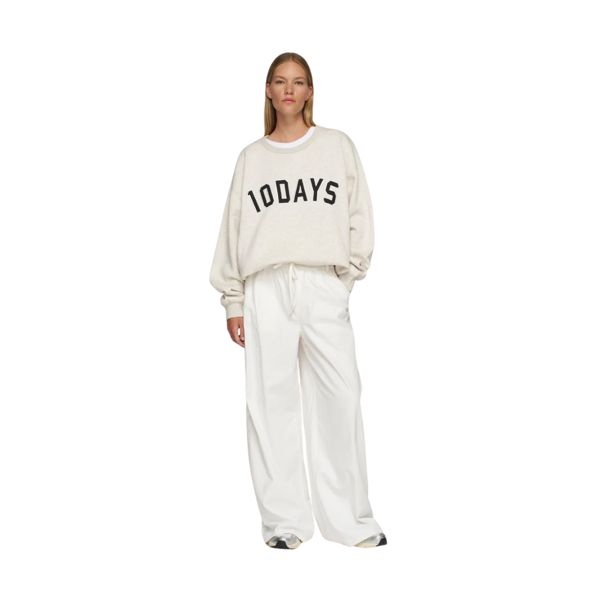 Statement SWEATER - Soft white melee