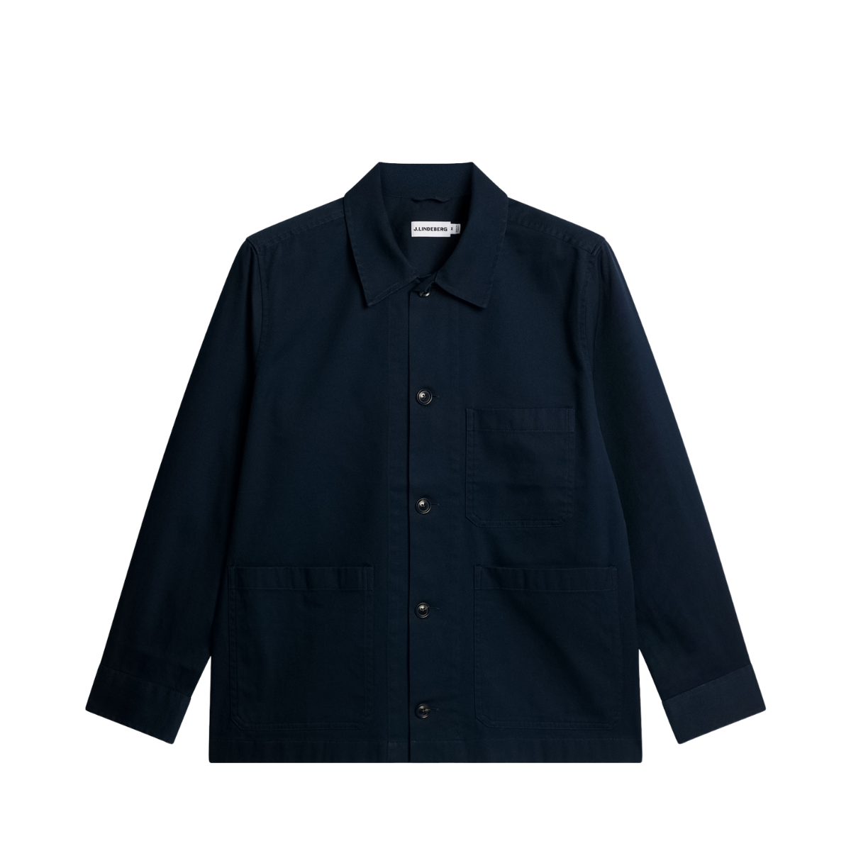 Easton Cotton Overshirt - JL Navy
