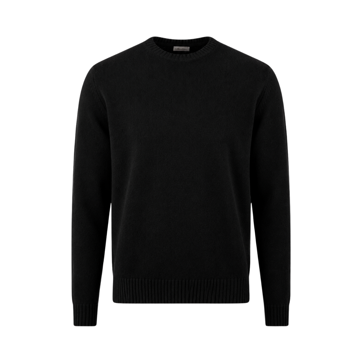 Pullover Knitted Crew Neck - Black