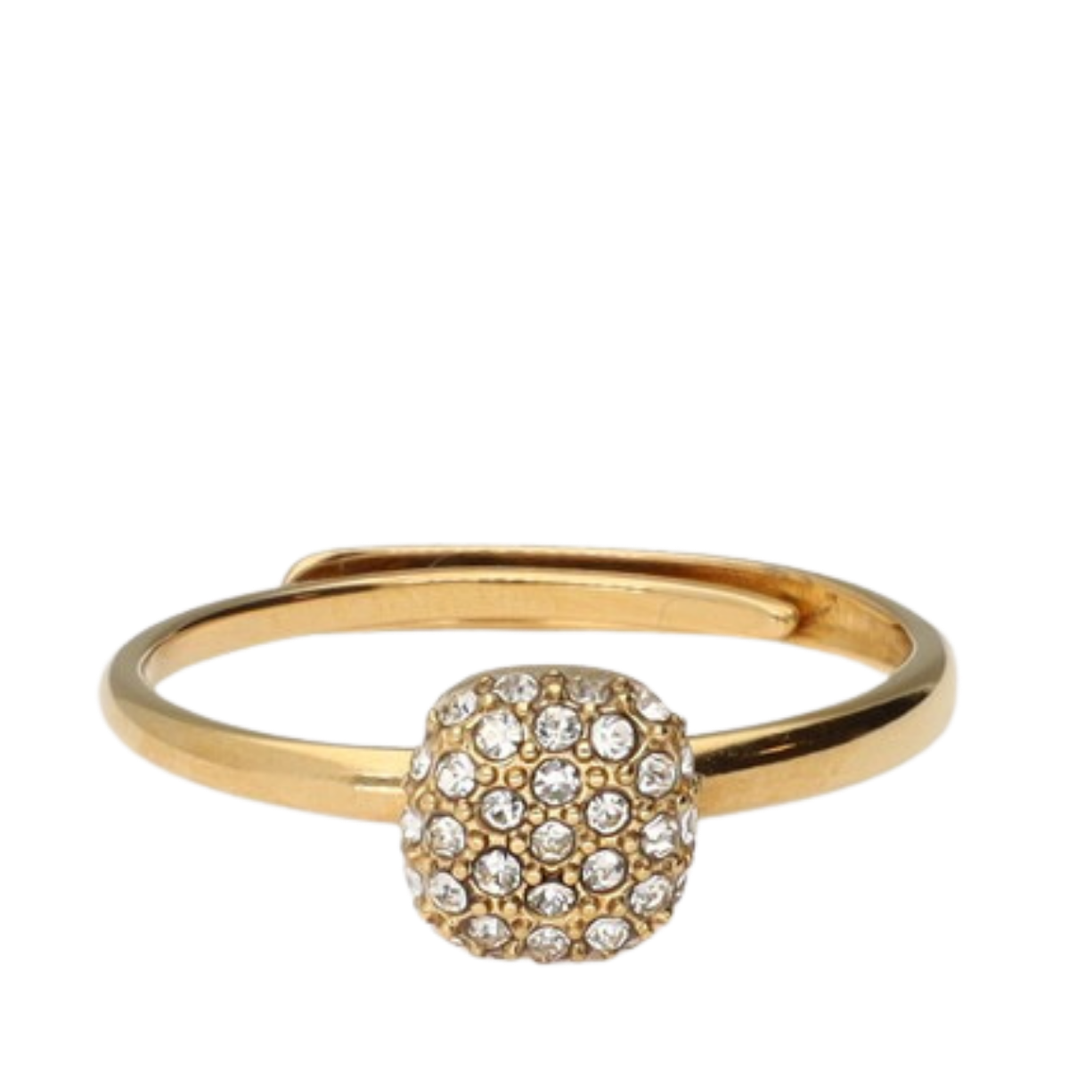 Ring Os Square Strass - Gold