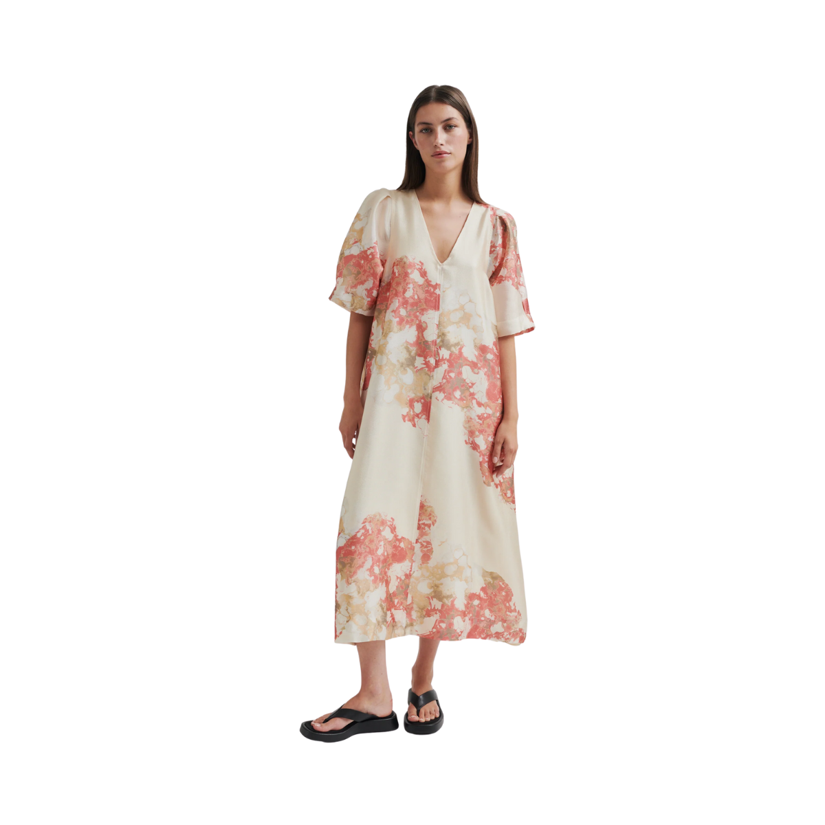 Lugana Maxi Dress - Spiced Coral
