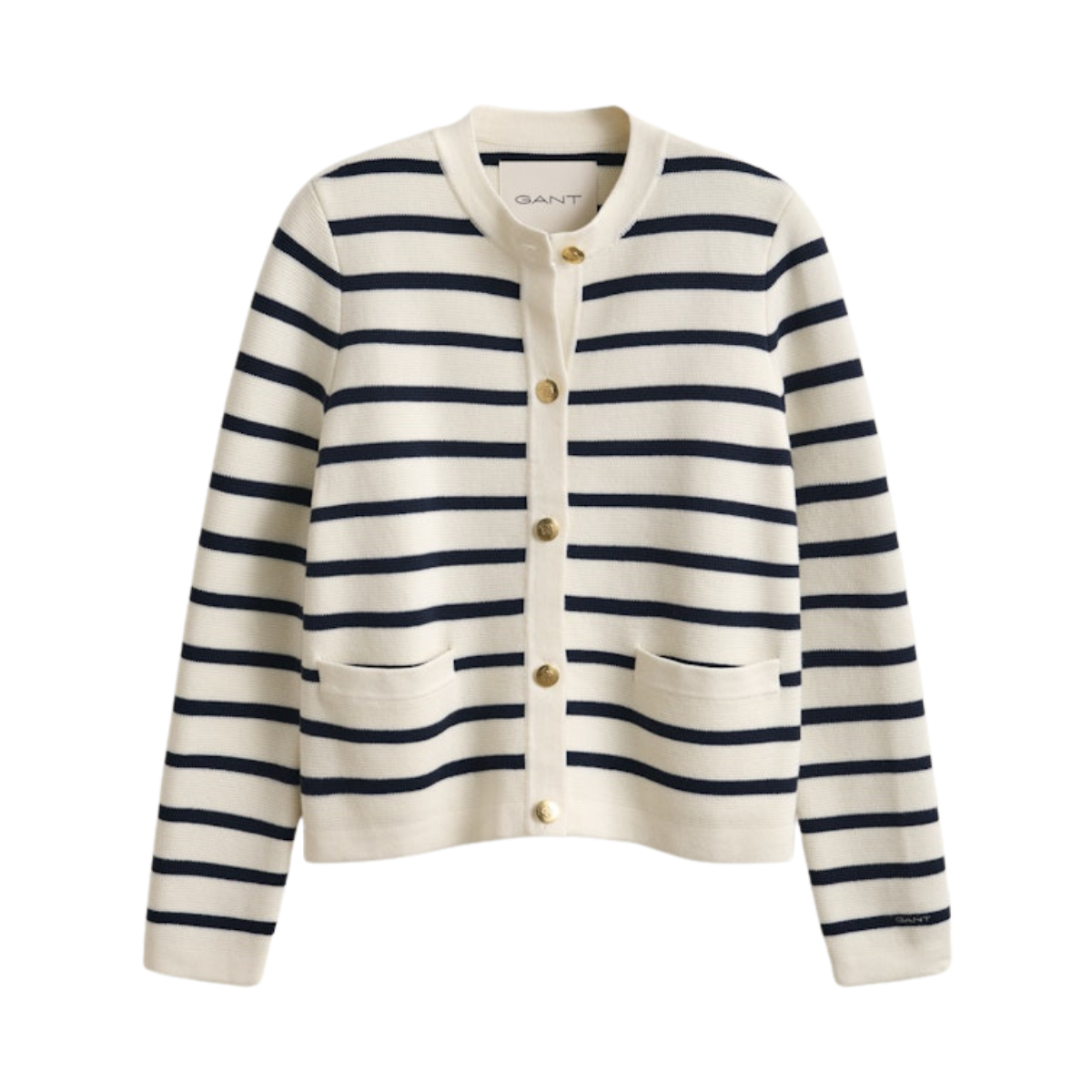 Cotton Knit Jacket - Cream