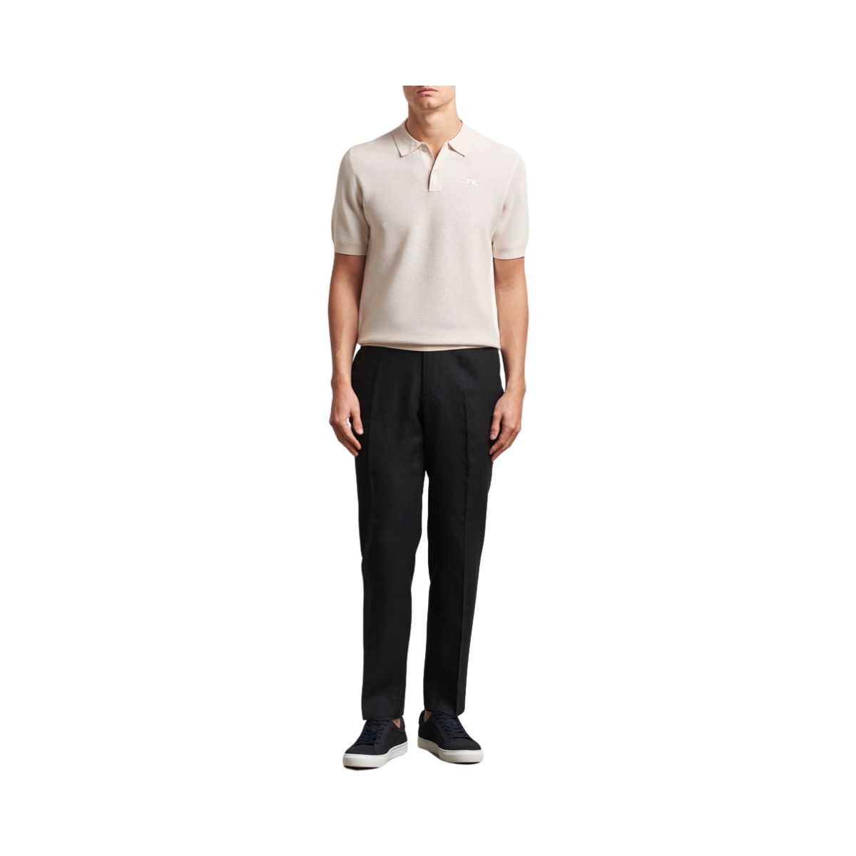 Soren Drape Linen Pants - Black