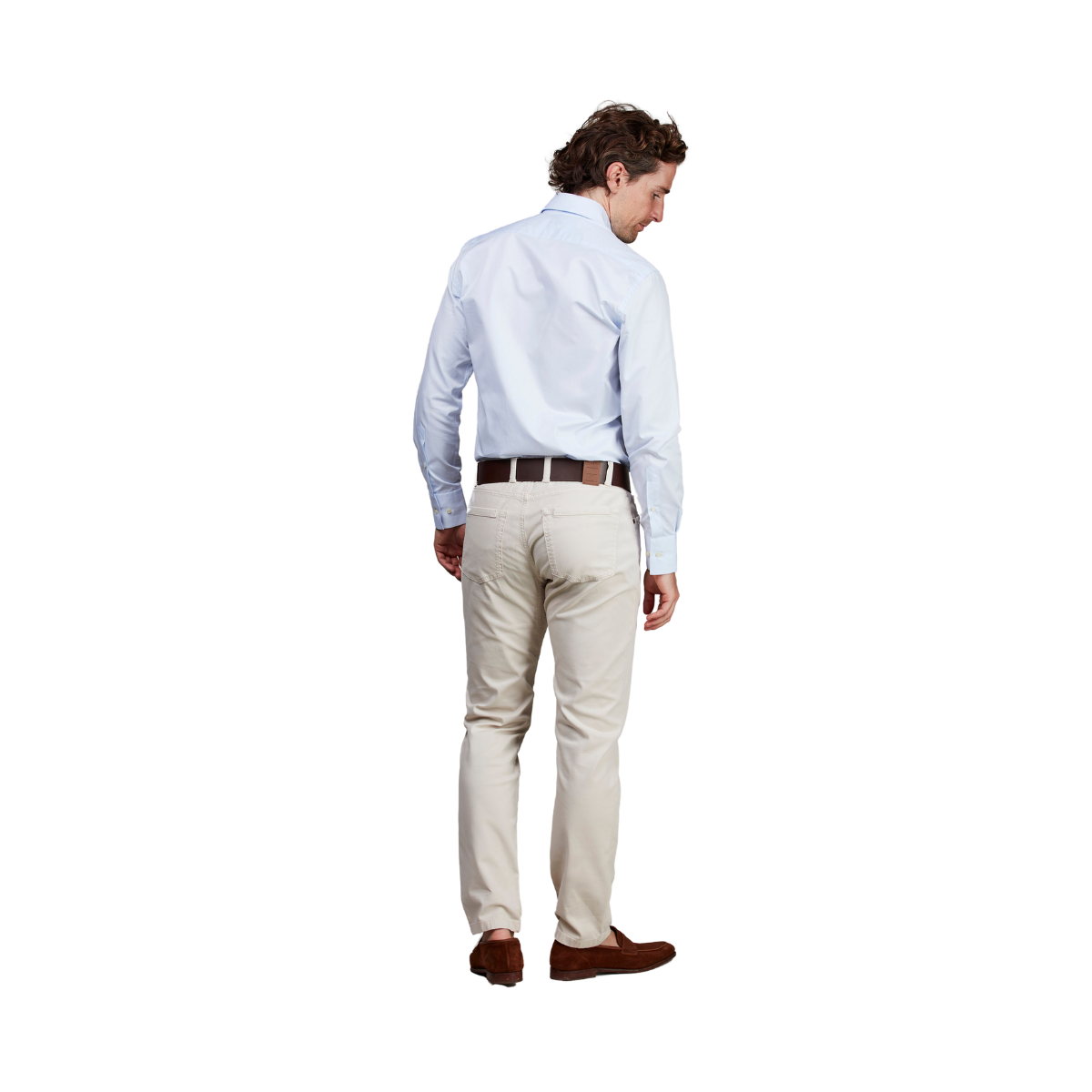 COTTON/LINEN CHINO MIKI STRETCH - Irish White