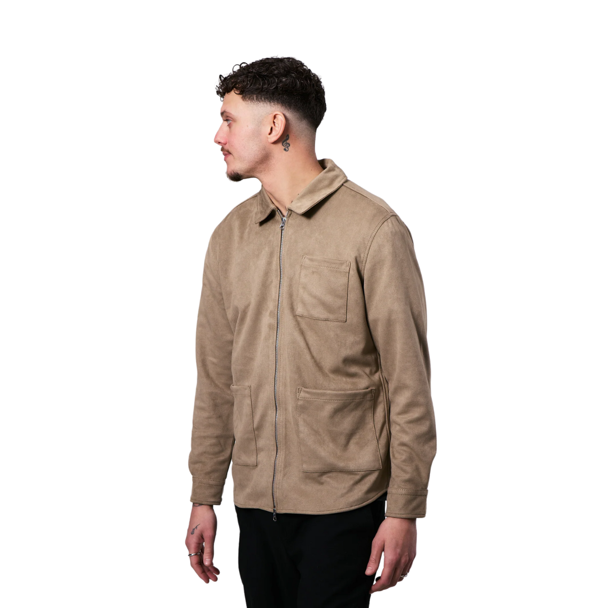 Rickard Vegan Suede - Light Grey