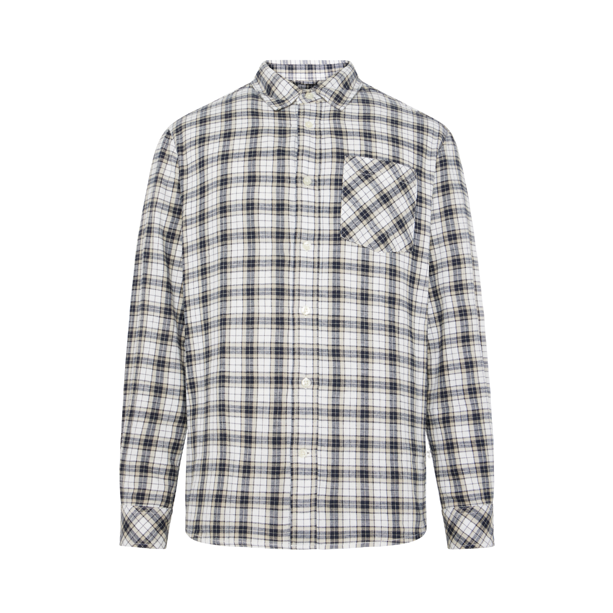 Checked Flannel Shirt - Blue check
