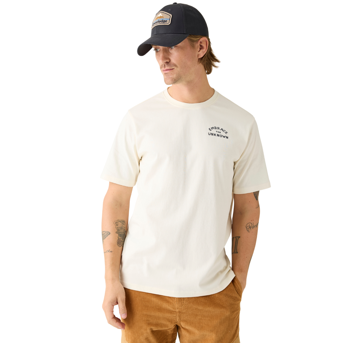 Back Print T-Shirt - Egret