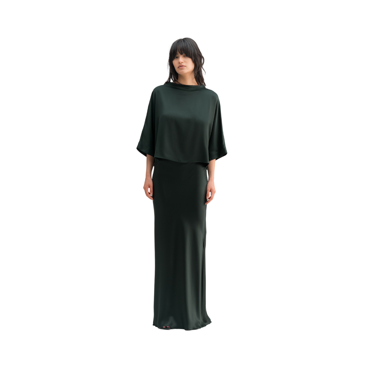 Hana Long Logo Skirt - 31 Deep Forest