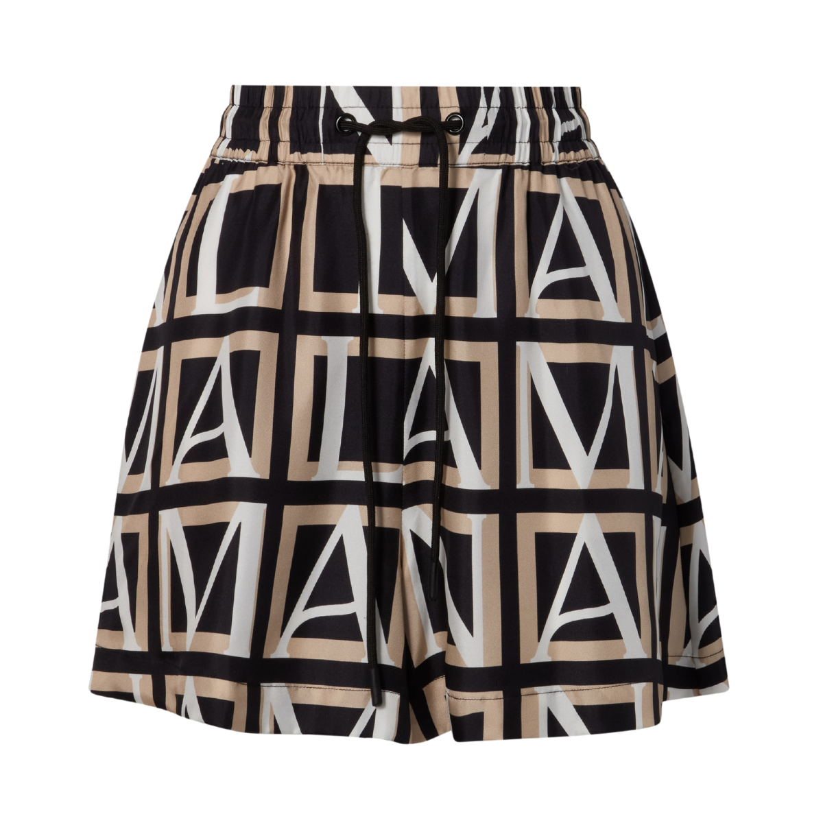 Iris Wide Drawstring silk shorts - Monogram