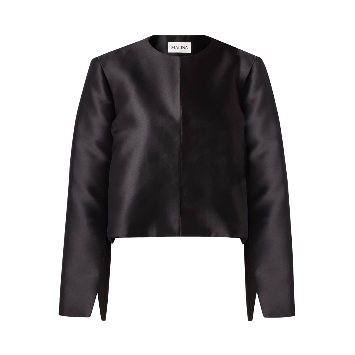 Ruthie cropped long sleeve blouse - Black