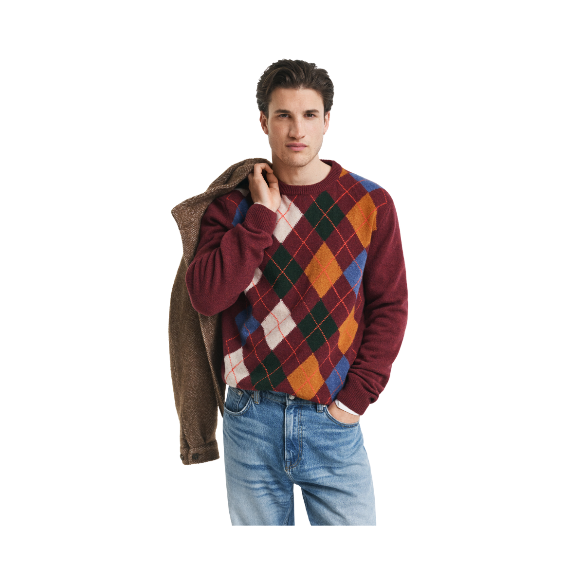 Argyle C-Neck - 621 Winter Wine
