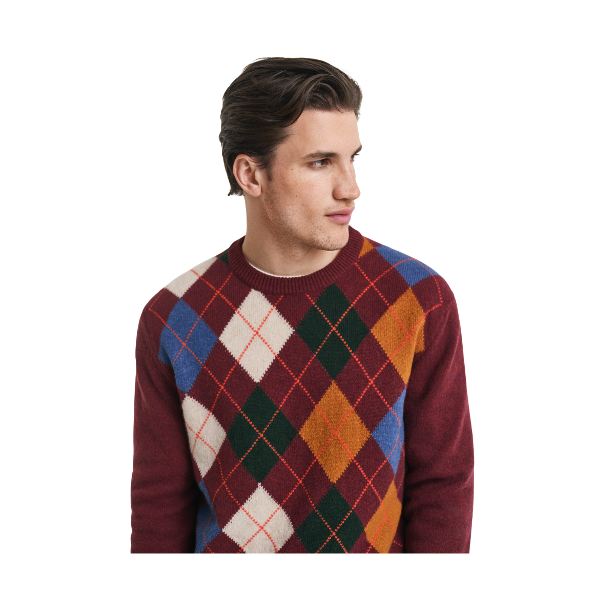 Argyle C-Neck - 621 Winter Wine