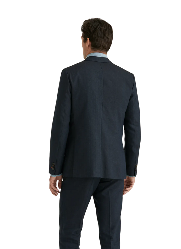 Archie Linen Suit Jacket - Navy