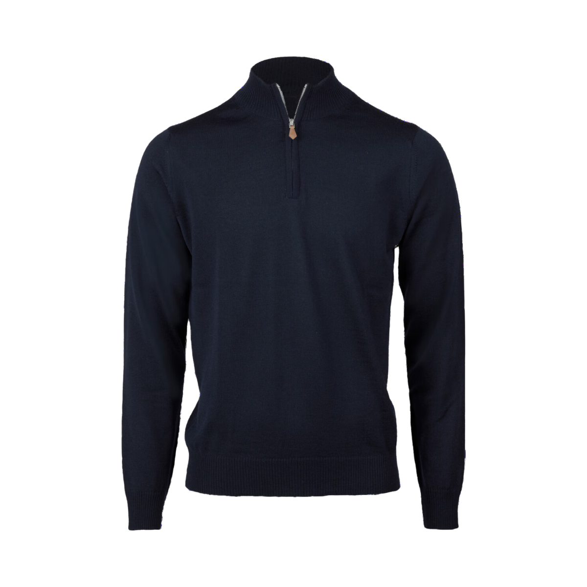 Pullover Knitted Half Zip - Black