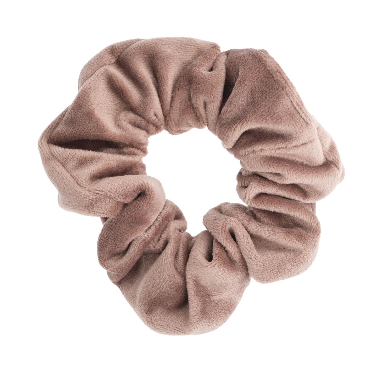 Velvet Scrunchie - Warm Taupe