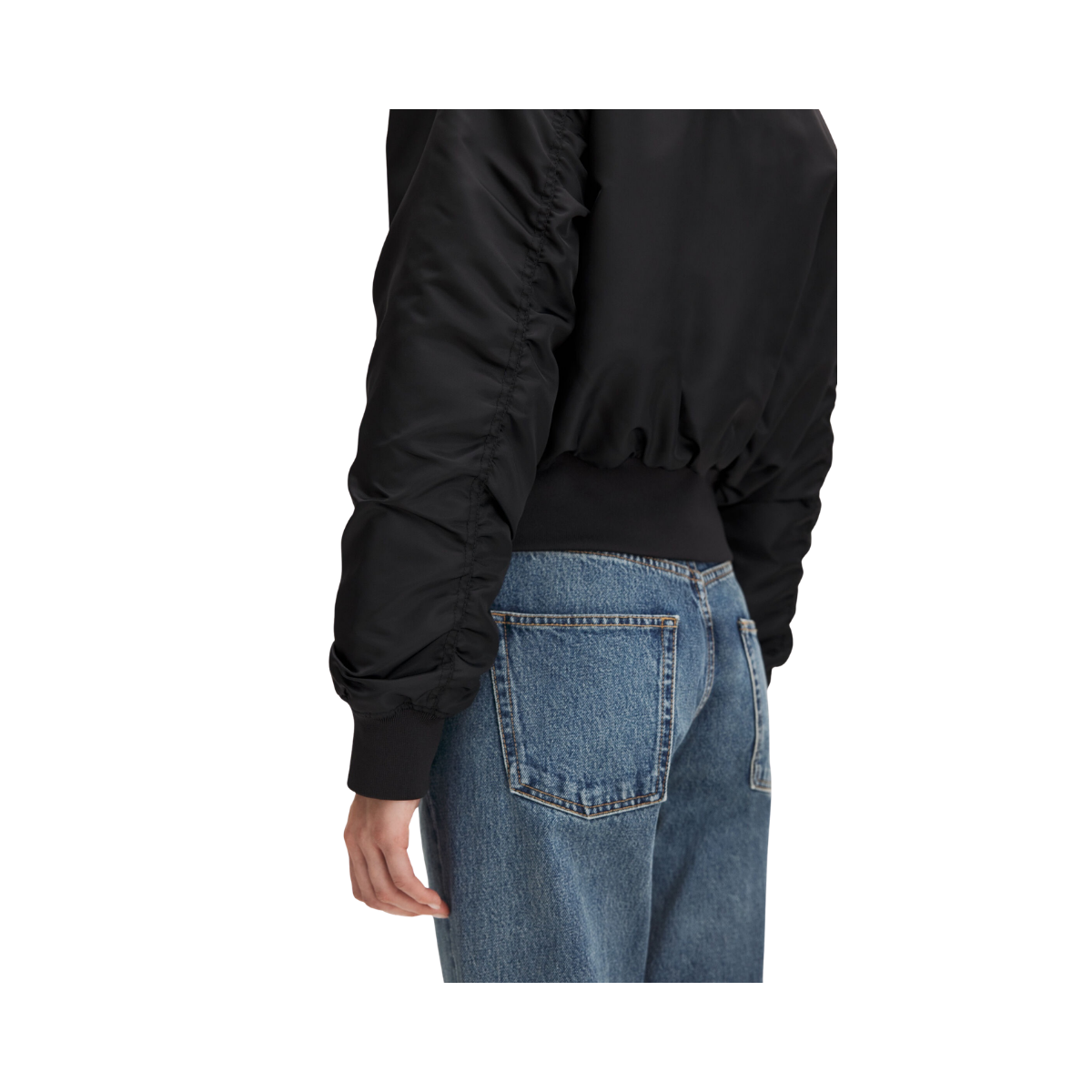 Nylon Zip Jacket - Black