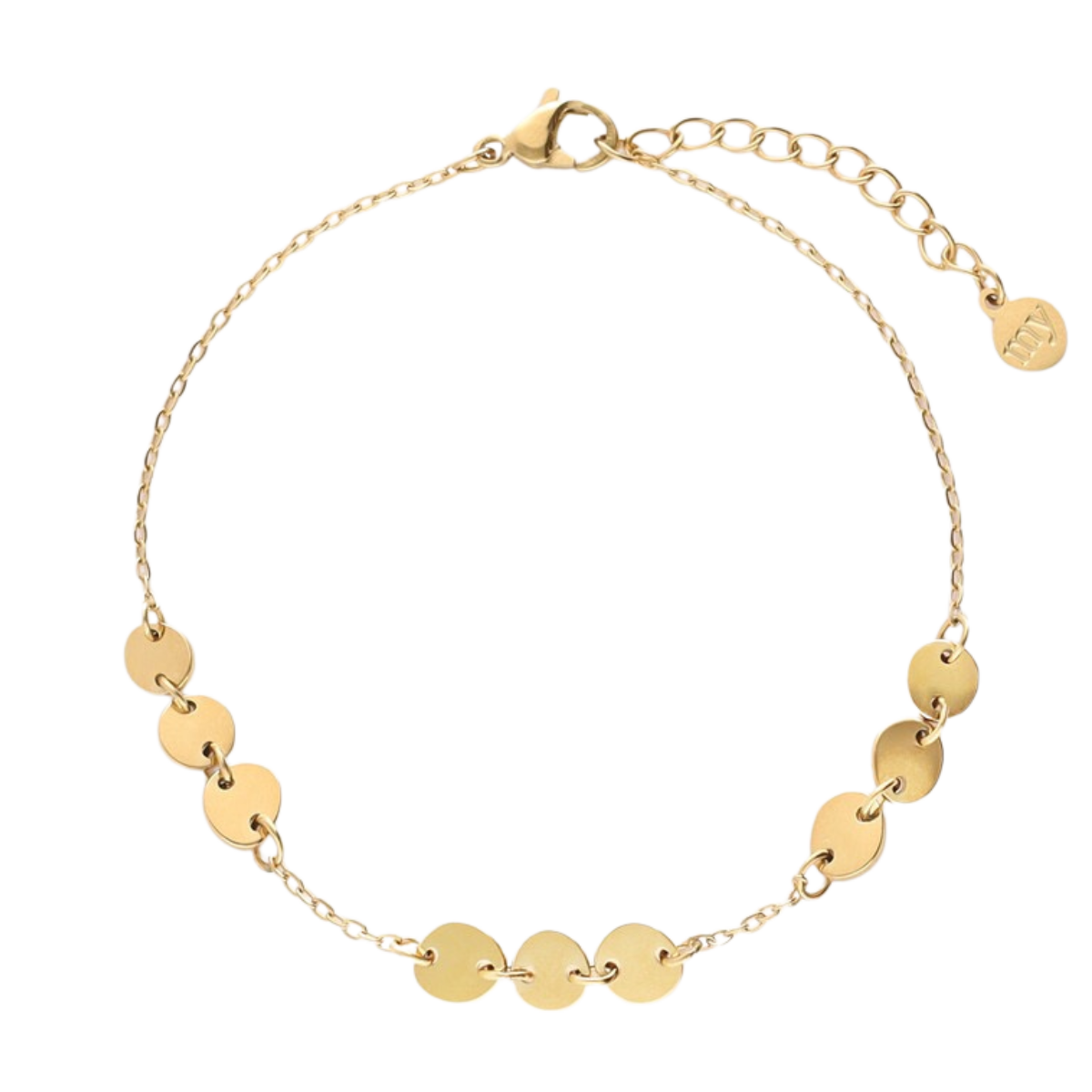 Bracelet 3x3 dots - 1200 Gold