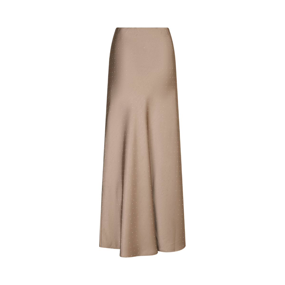 Viso Heavy Sateen Bedaz Skirt - Dark Taupe