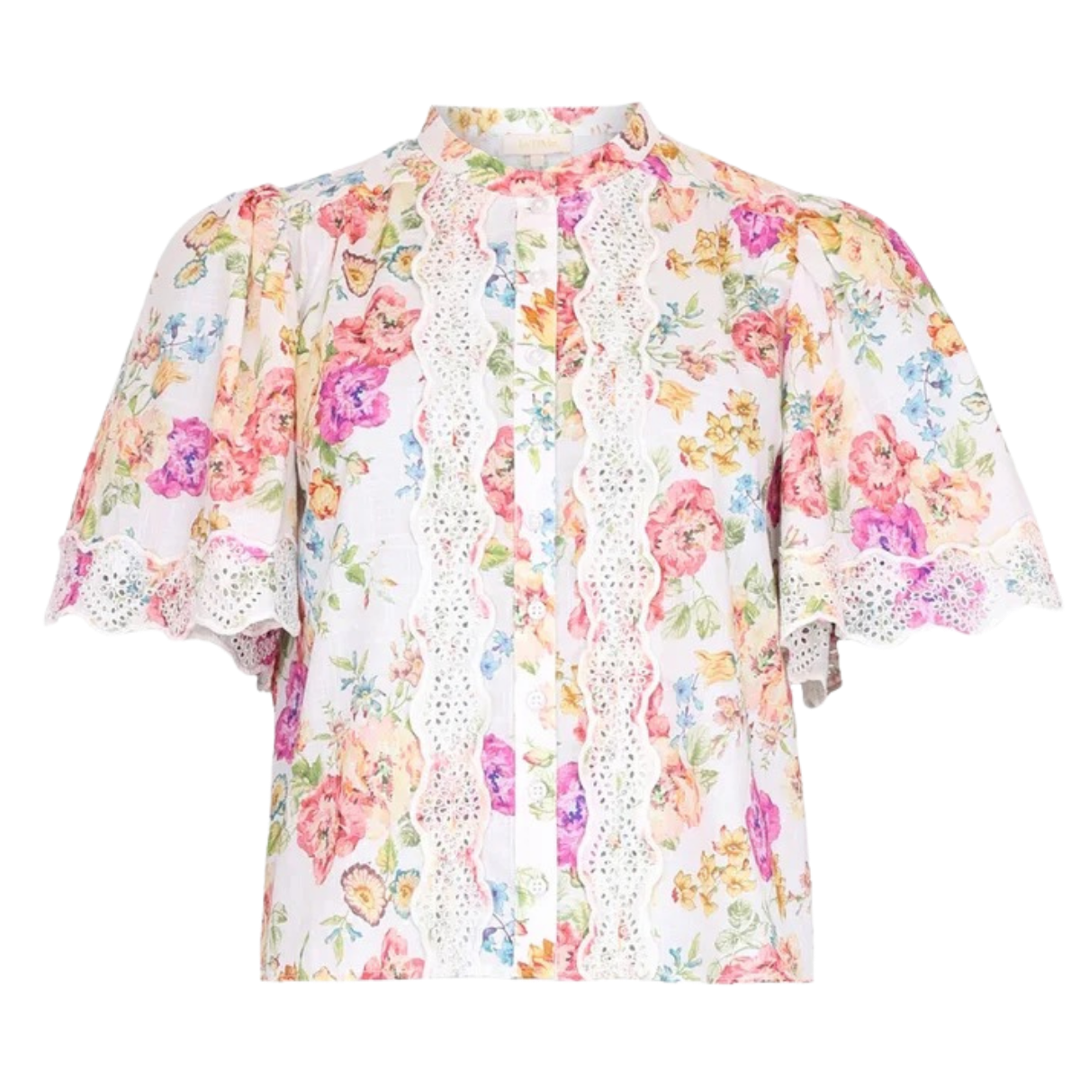 Cotton Slub Blouse - Flora