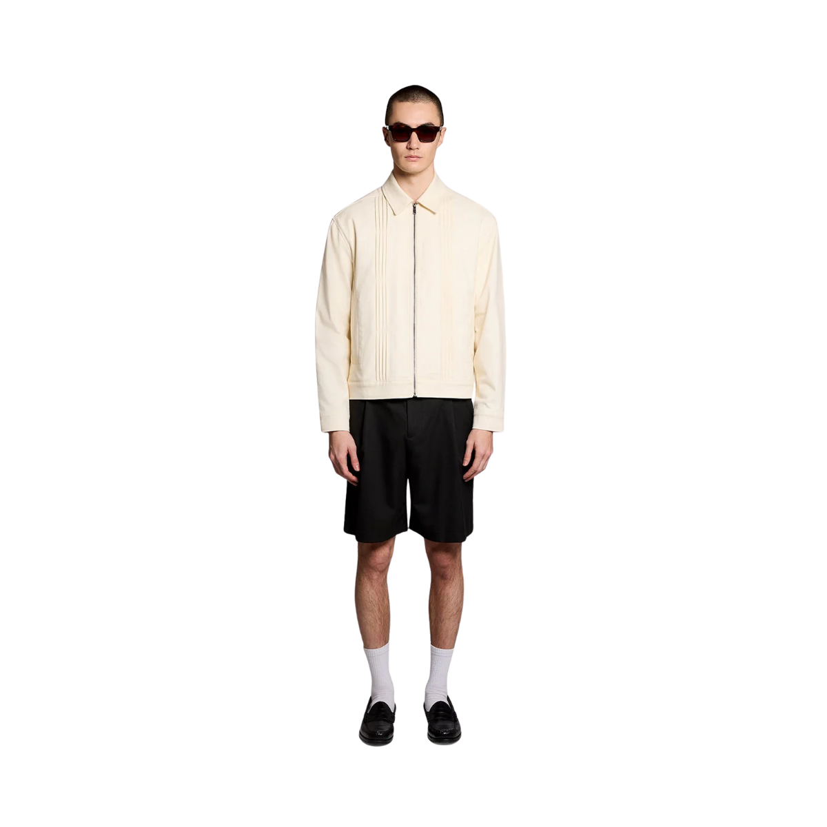 Pintuck Jacket - Radiant Ecru