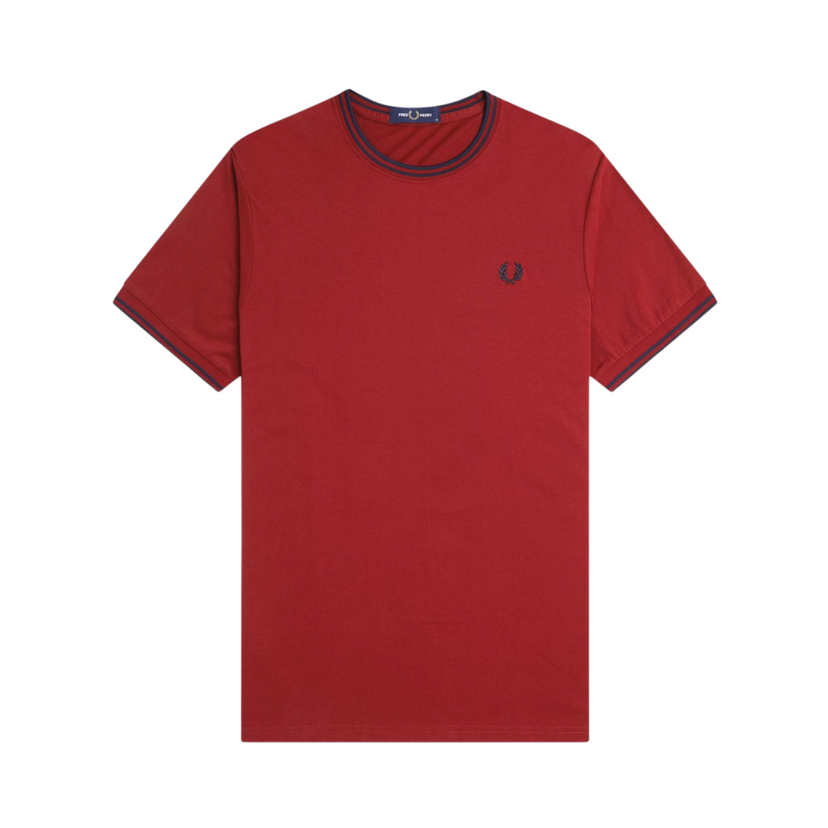 Twin Tipped T-Shirt - Burnt Red/Navy