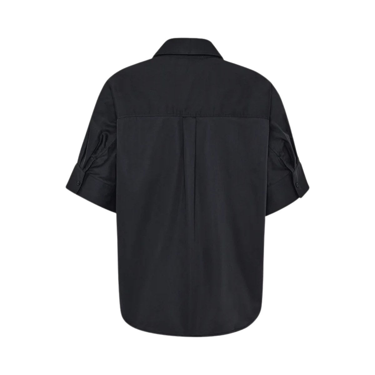 Linen-Mix Shirt - Black Jet