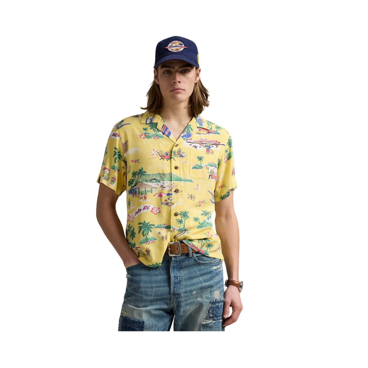 Short Sleeve Sport Shirt - On Holiday Bear