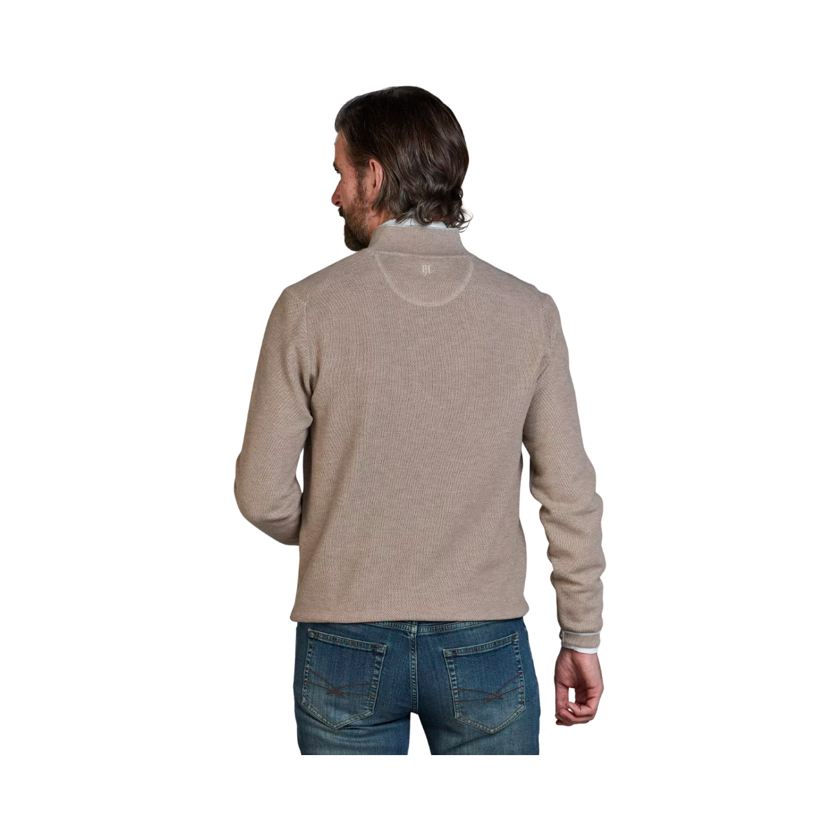 Half Zip Structure Knit - Toffe Brown