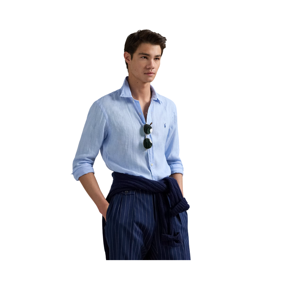 Long Sleeve Sport Shirt - Office Blue