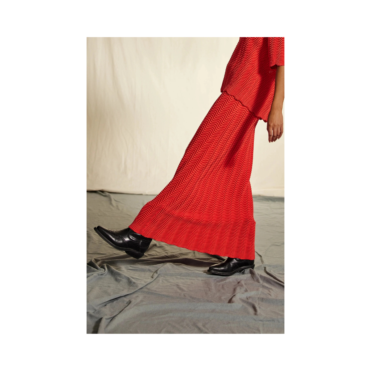 Viola Knit Skirt - Cayenne On Cayenne