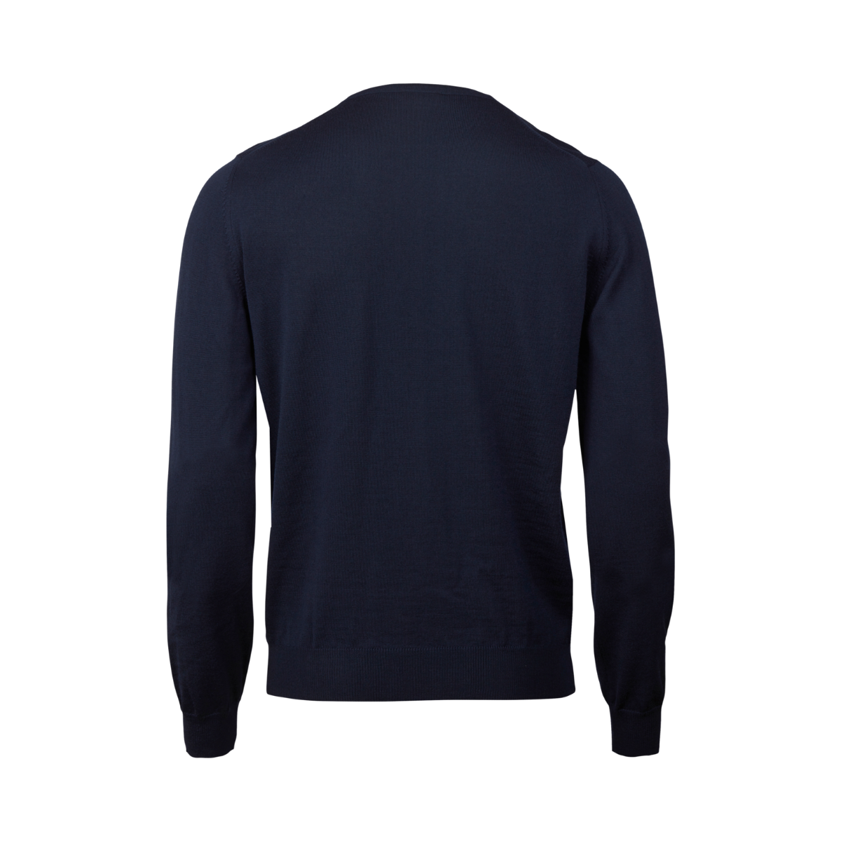 Pullover Knitted V-Neck Merino Wool - Navy