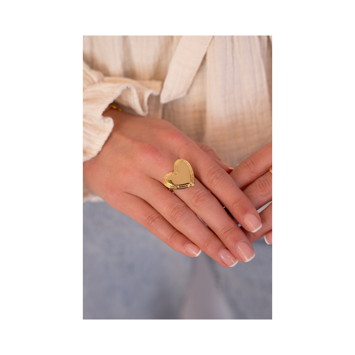 Ring stmt heart - 1200 Gold