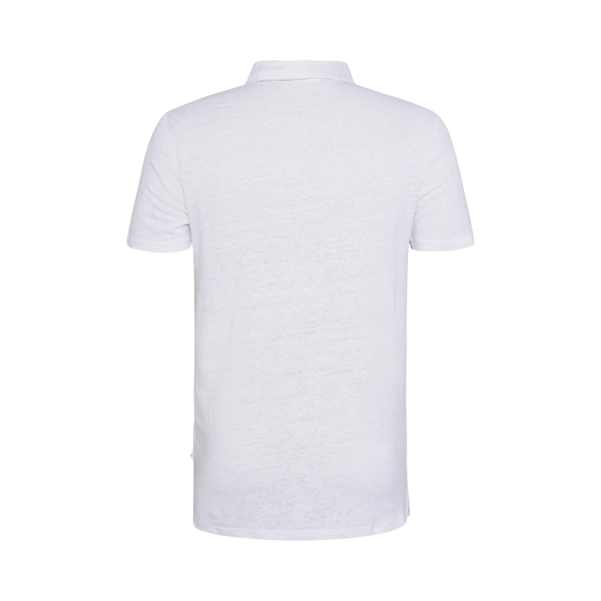 Linen polo - Bright White