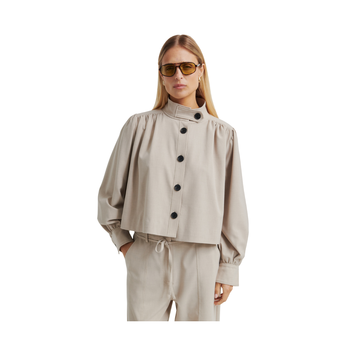 Zoie Jacket - Light Beige Melange