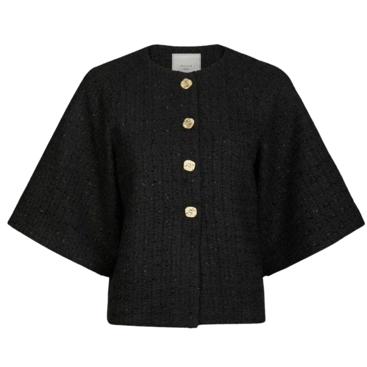 Rosella Boucle Mini Jacket - Black