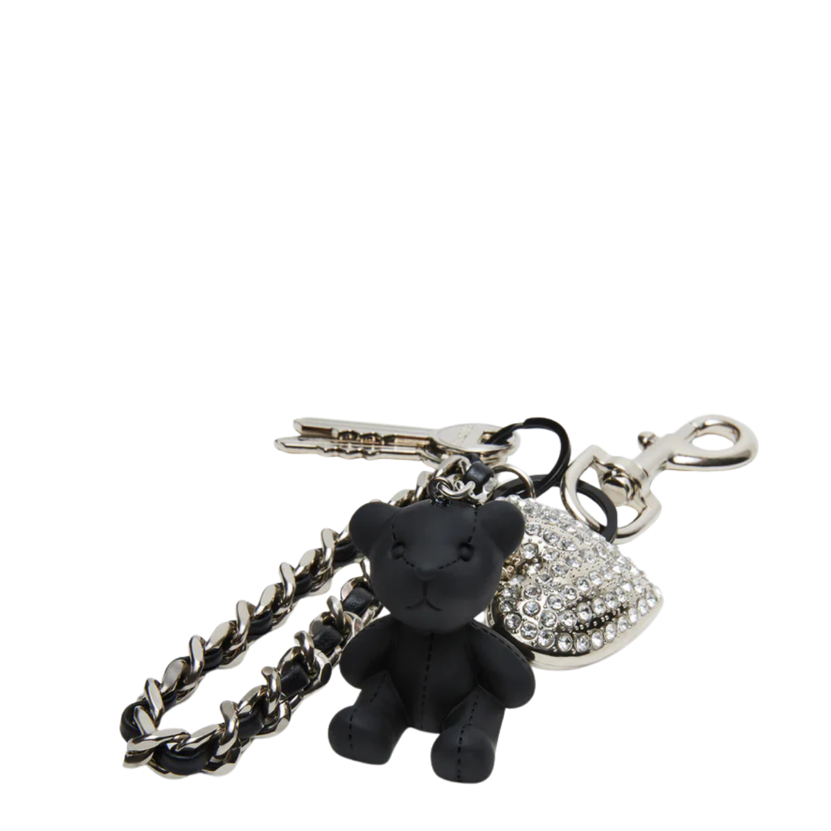 D-Beary Bag Charm - BLK Black