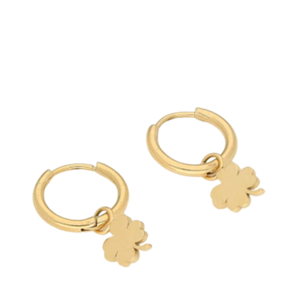 Four-Leaf Clover Earrings - Gold