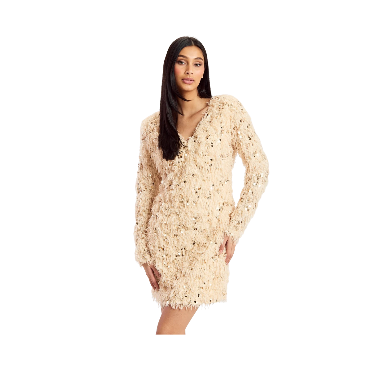 Statement Dress - BEIGE