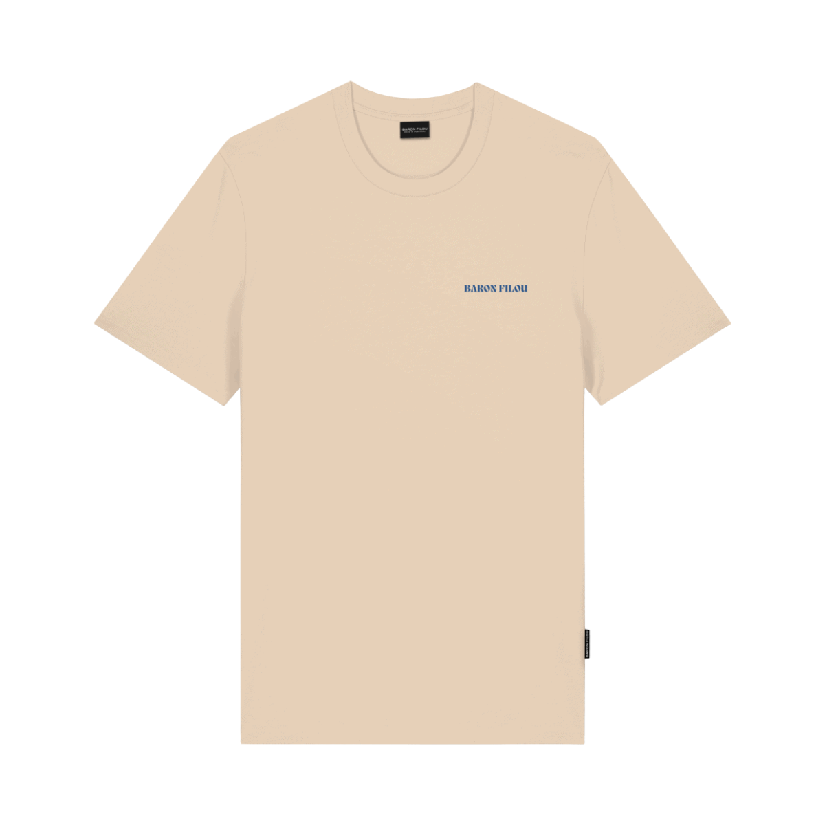 T-Shirt Backprint Different Timezones - Sand Brown