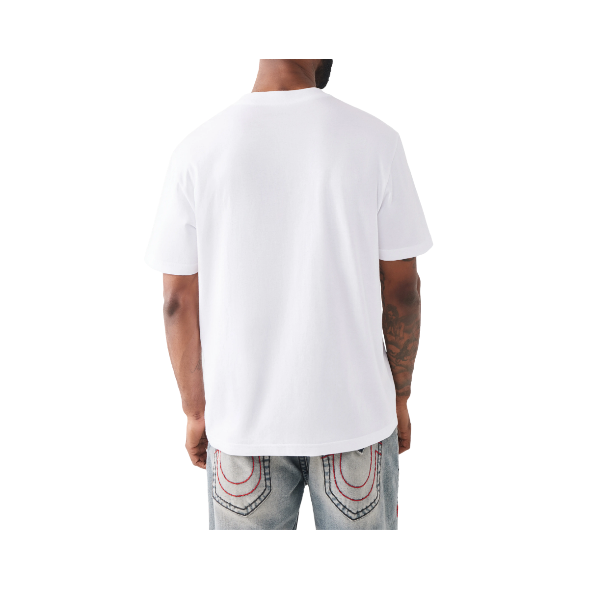 Painted Brick Buddha Tee - Optic White